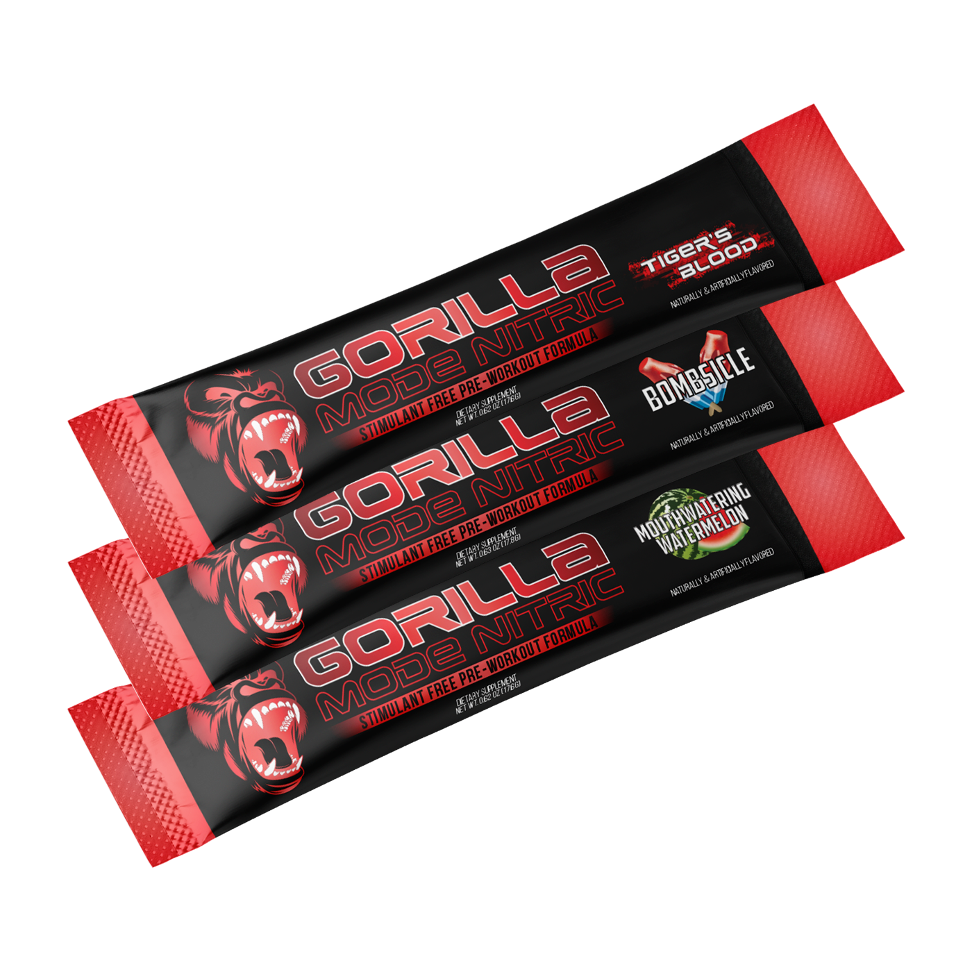 Gorilla Mode Nitric Stimulant Free Pre-Workout Best Tasting and Most  Effective Stimulant Free Pre-Workout/Massive Pumps Vasodilation Power / 646  Grams (Bombsicle)