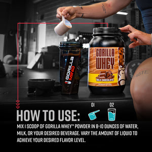 Gorilla Mind Protein Chocolate PDP thumbnail — how-to-use