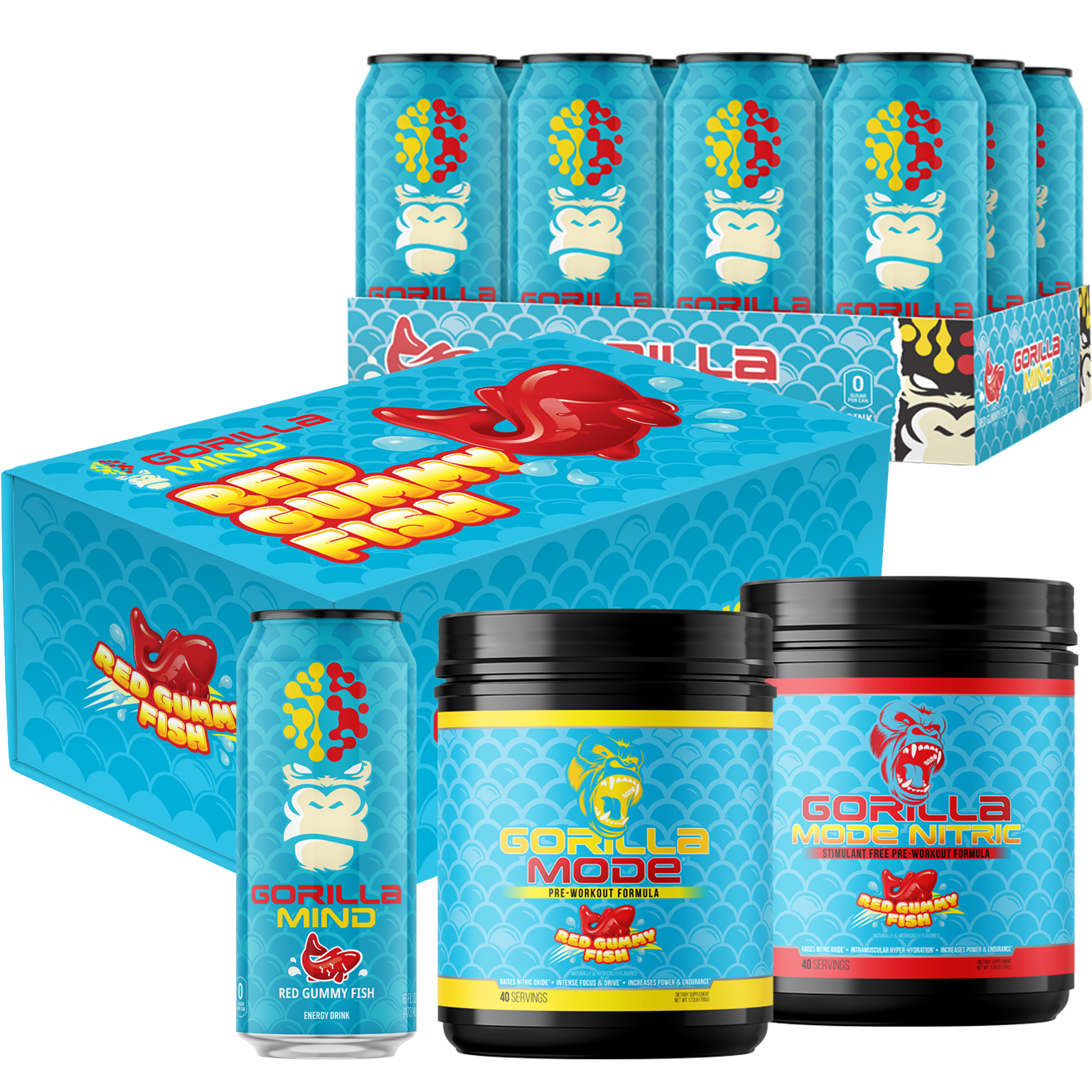 Launch Box: Red Gummy Fish