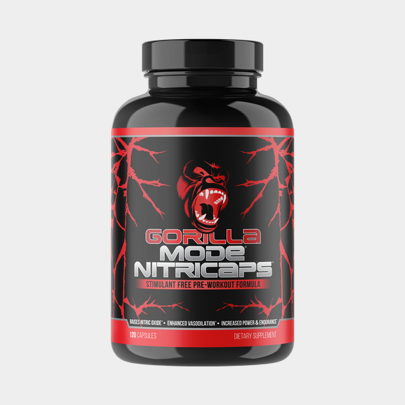 Gorilla Mode Nitricaps capsule bottle, hero product shot