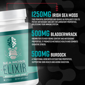 Gorilla Mind Sea Moss Elixir ingredient benefits breakdown
