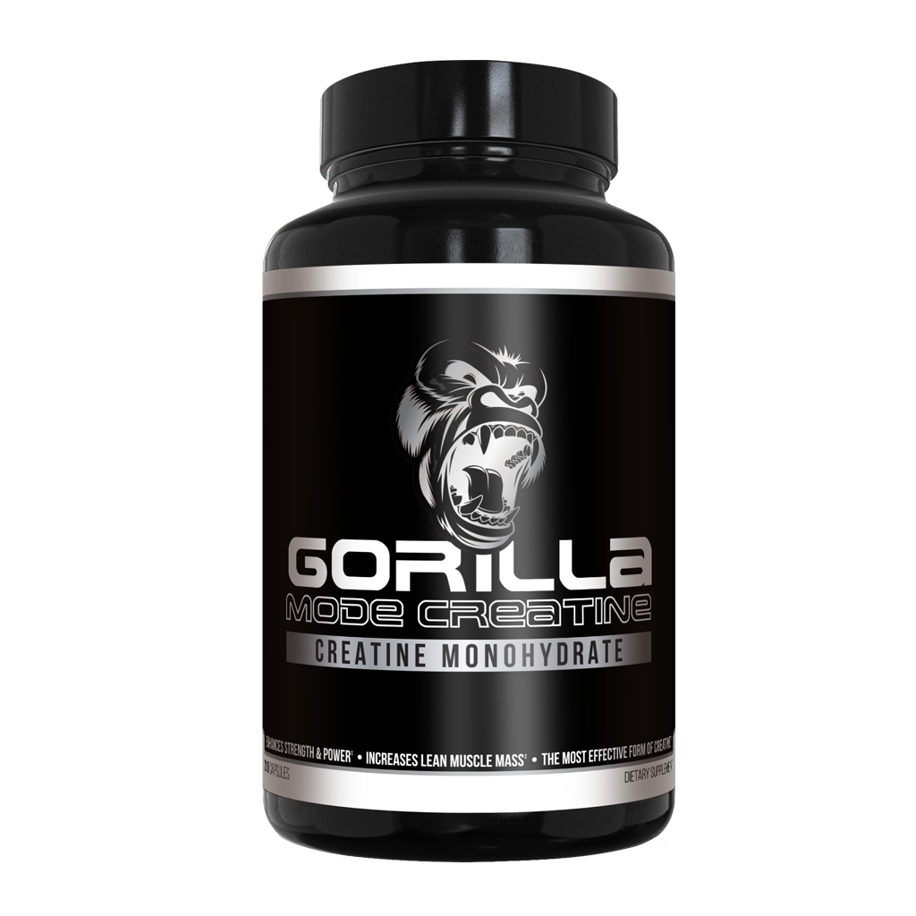 Gorilla Mind Gorilla Mode Creatine – Creatine Monohydrate Micronized Powder  / Improved Muscle Size, Power Output and Strength / 5 Grams per Servings